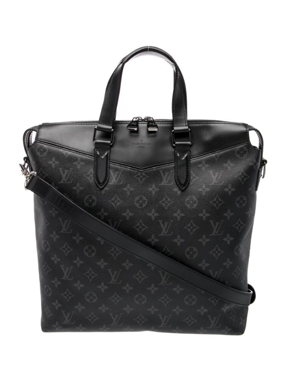 NWOT Louis Vuitton Mazarine Black Top Handle Shoulder Bag Monogram